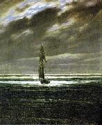 Caspar David Friedrich Seascape by Moonlight, also known as Seapiece by Moonlight oil painting